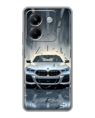 Чехол для Xiaomi Poco M7 Pro 5G с картинкой «BMW в свете фар»