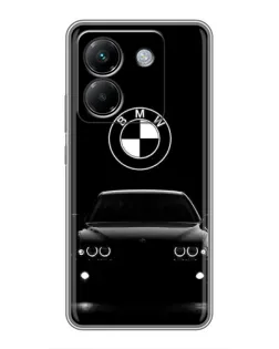 Чехол для Xiaomi Poco M7 Pro 5G с картинкой «BMW — взгляд из темноты»