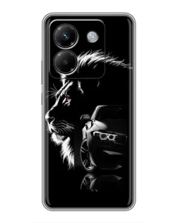 Чехол для Xiaomi Poco M7 Pro 5G с картинкой «BMW и лев»