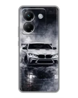 Чехол для Xiaomi Poco M7 Pro 5G с картинкой «BMW сквозь туман»