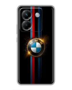 Чехол для Xiaomi Poco M7 Pro 5G с картинкой «BMW M-Power неон»