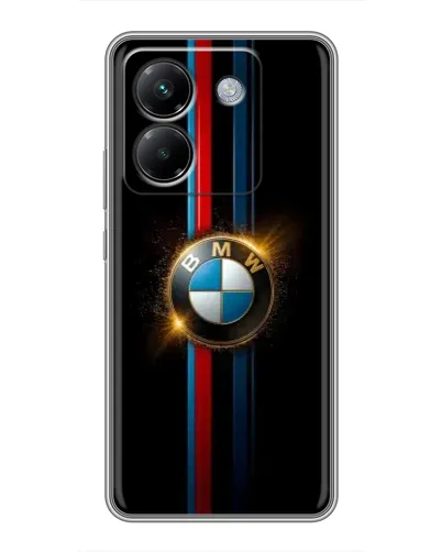 Чехол для Xiaomi Poco M7 Pro 5G с картинкой «BMW M-Power неон»