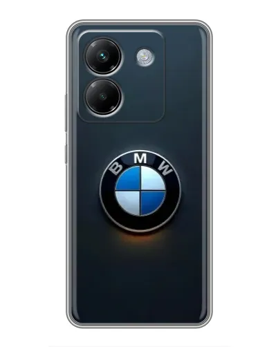 Чехол для Xiaomi Poco M7 Pro 5G с картинкой «Логотип BMW — минимализм»