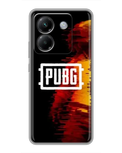 Чехол для Xiaomi Poco M7 Pro 5G с картинкой «Яркий логотип PUBG»