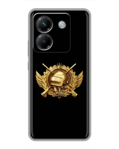 Чехол для Xiaomi Poco M7 Pro 5G с картинкой «PUBG — оранжевый градиент»
