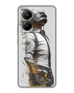 Чехол для Xiaomi Poco M7 Pro 5G с картинкой «PUBG — боец в пыли»