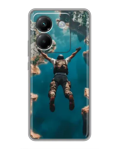 Чехол для Xiaomi Poco M7 Pro 5G с картинкой «PUBG — свободное падение»