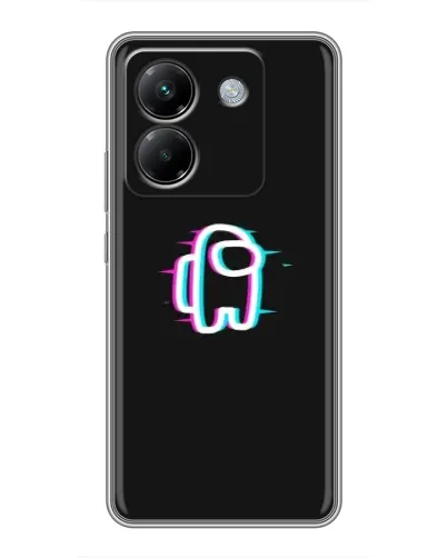 Чехол для Xiaomi Poco M7 Pro 5G с картинкой «Among Us неон»
