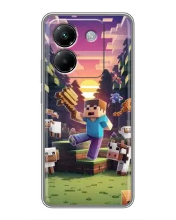 Чохол для Xiaomi Poco M7 Pro 5G з картинкою «Стів на фермі» Чохол для Xiaomi Poco M7 Pro 5G з картинкою «Стів на фермі»