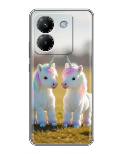 Чехол для Xiaomi Poco M7 Pro 5G с картинкой «Пара единорогов» Чехол для Xiaomi Poco M7 Pro 5G с картинкой «Пара единорогов»