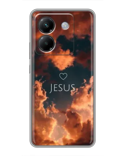 Чехол для Xiaomi Poco M7 Pro 5G с картинкой «Сияние Имени Jesus»