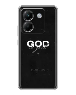 Чехол для Xiaomi Poco M7 Pro 5G с картинкой «GOD — Бог над всем»