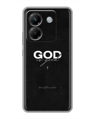 Чехол для Xiaomi Poco M7 Pro 5G с картинкой «GOD — Бог над всем»