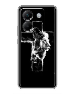 Чехол для Xiaomi Poco M7 Pro 5G с картинкой «Сияющий крест Jesus»