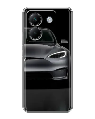 Чехол для Xiaomi Poco M7 Pro 5G с картинкой «Tesla Model S Look»