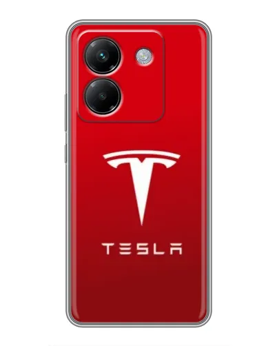 Чехол для Xiaomi Poco M7 Pro 5G с картинкой «Tesla Red Classic»