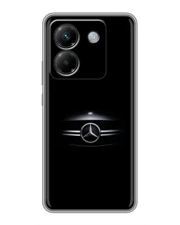 Чехол для Xiaomi Poco M7 Pro 5G с картинкой «Mercedes — абстрактные линии»