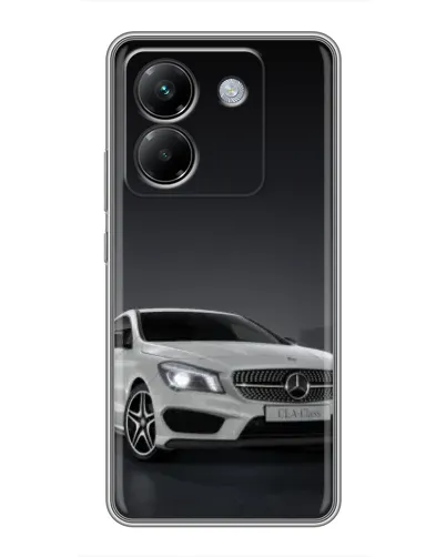 Чехол для Xiaomi Poco M7 Pro 5G с картинкой «Mercedes AMG GT Silver»