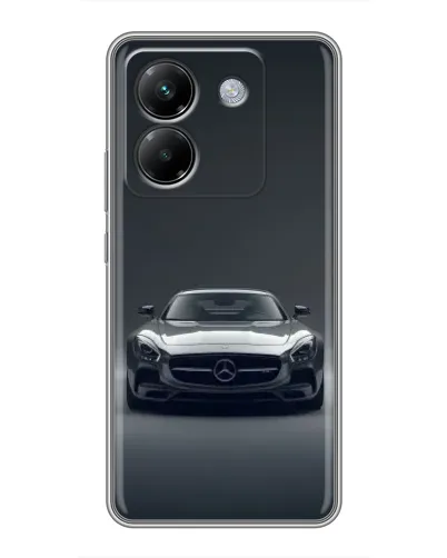 Чехол для Xiaomi Poco M7 Pro 5G с картинкой «Mercedes на черном»
