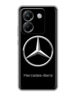 Чехол для Xiaomi Poco M7 Pro 5G с картинкой «Mercedes Silver Logo»