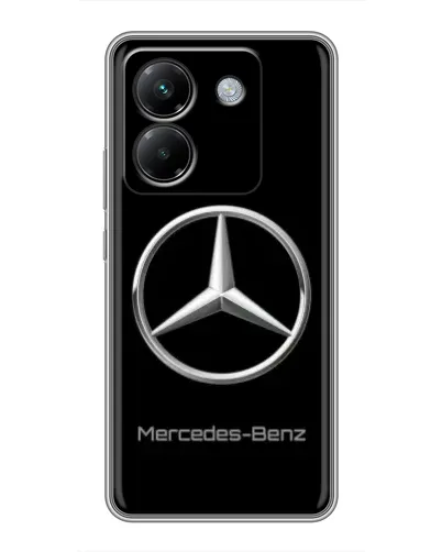 Чехол для Xiaomi Poco M7 Pro 5G с картинкой «Mercedes Silver Logo»