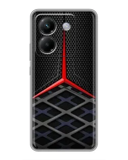 Чехол для Xiaomi Poco M7 Pro 5G с картинкой «Mercedes Carbon Grid»