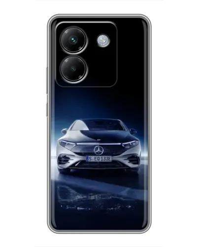 Чехол для Xiaomi Poco M7 Pro 5G с картинкой «Ночной Mercedes EQ»