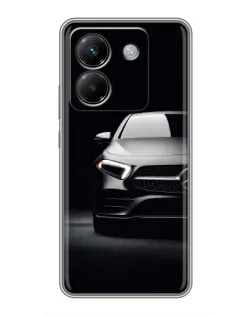 Чехол для Xiaomi Poco M7 Pro 5G с картинкой «Свет фар Mercedes»