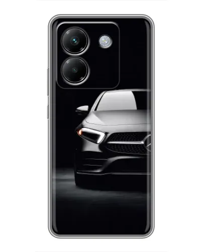 Чехол для Xiaomi Poco M7 Pro 5G с картинкой «Свет фар Mercedes»