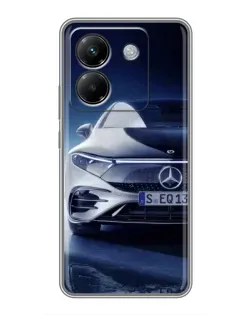 Чехол для Xiaomi Poco M7 Pro 5G с картинкой «Mercedes EQ — будущее»