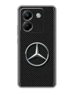 Чехол для Xiaomi Poco M7 Pro 5G с картинкой «Карбоновый Mercedes стиль»
