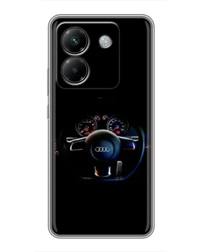 Чехол для Xiaomi Poco M7 Pro 5G с картинкой «Салон Audi — руль» Чехол для Xiaomi Poco M7 Pro 5G с картинкой «Салон Audi — руль»