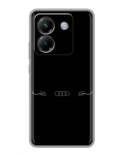 Чехол для Xiaomi Poco M7 Pro 5G с картинкой «Audi — световой подпись»