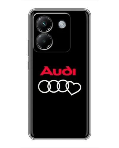 Чехол для Xiaomi Poco M7 Pro 5G с картинкой «Логотип Audi Heart» Чехол для Xiaomi Poco M7 Pro 5G с картинкой «Логотип Audi Heart»