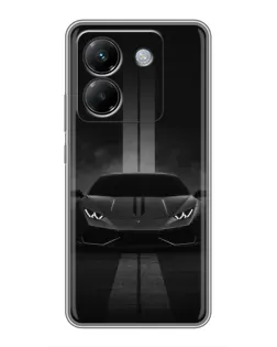 Чехол для Xiaomi Poco M7 Pro 5G с картинкой «Lamborghini симметрия дорог»