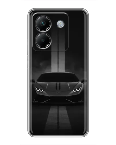 Чехол для Xiaomi Poco M7 Pro 5G с картинкой «Lamborghini симметрия дорог»