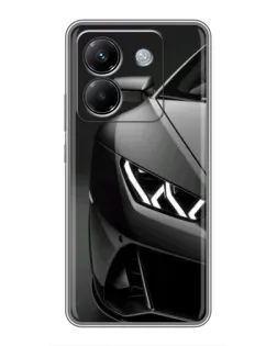 Чехол для Xiaomi Poco M7 Pro 5G с картинкой «Lamborghini фары детализация»