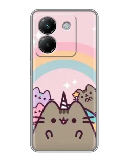 Чехол для Xiaomi Poco M7 Pro 5G с картинкой «Единорог Pusheen»