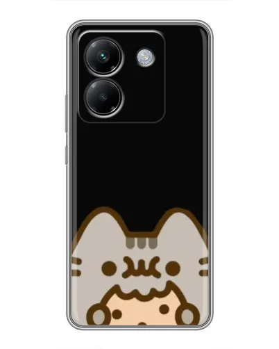 Чехол для Xiaomi Poco M7 Pro 5G с картинкой «Пушин на черном»