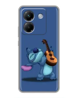 Чехол для Xiaomi Poco M7 Pro 5G с картинкой «Стич с укулеле»