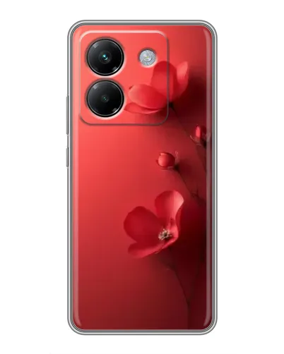 Чехол для Xiaomi Poco M7 Pro 5G с картинкой «Маковые соцветия»