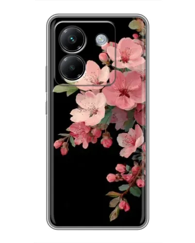 Чехол для Xiaomi Poco M7 Pro 5G с картинкой «Розовая ветка сакуры»