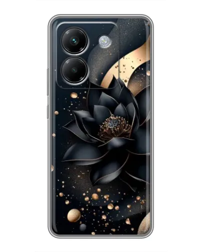 Чехол для Xiaomi Poco M7 Pro 5G с картинкой «Черный лотос»