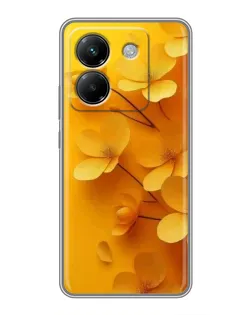 Чехол для Xiaomi Poco M7 Pro 5G с картинкой «Золотые лепестки»