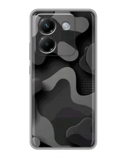Чехол для Xiaomi Poco M7 Pro 5G с картинкой «Темный абстрактный камуфляж»