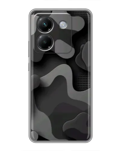 Чехол для Xiaomi Poco M7 Pro 5G с картинкой «Темный абстрактный камуфляж»