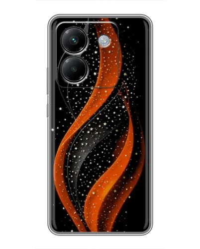 Чехол для Xiaomi Poco M7 Pro 5G с картинкой «Огненная звездная волна»