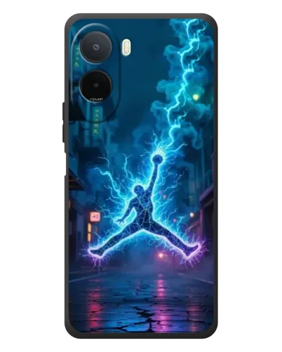 Чехол для Xiaomi POCO M7 с картинкой «Jordan Gold Jumpman»