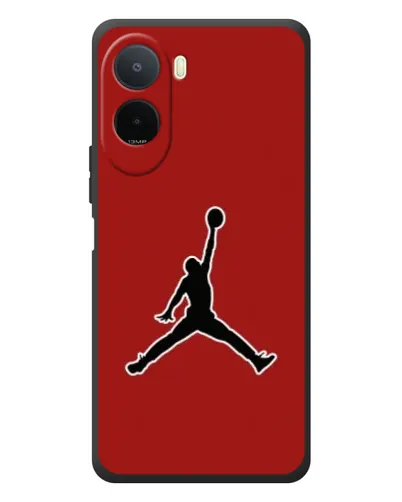 Чехол для Xiaomi POCO M7 с картинкой «Jordan Red Back»