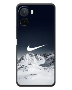Чехол для Xiaomi POCO M7 с картинкой «Nike — зимние горы»